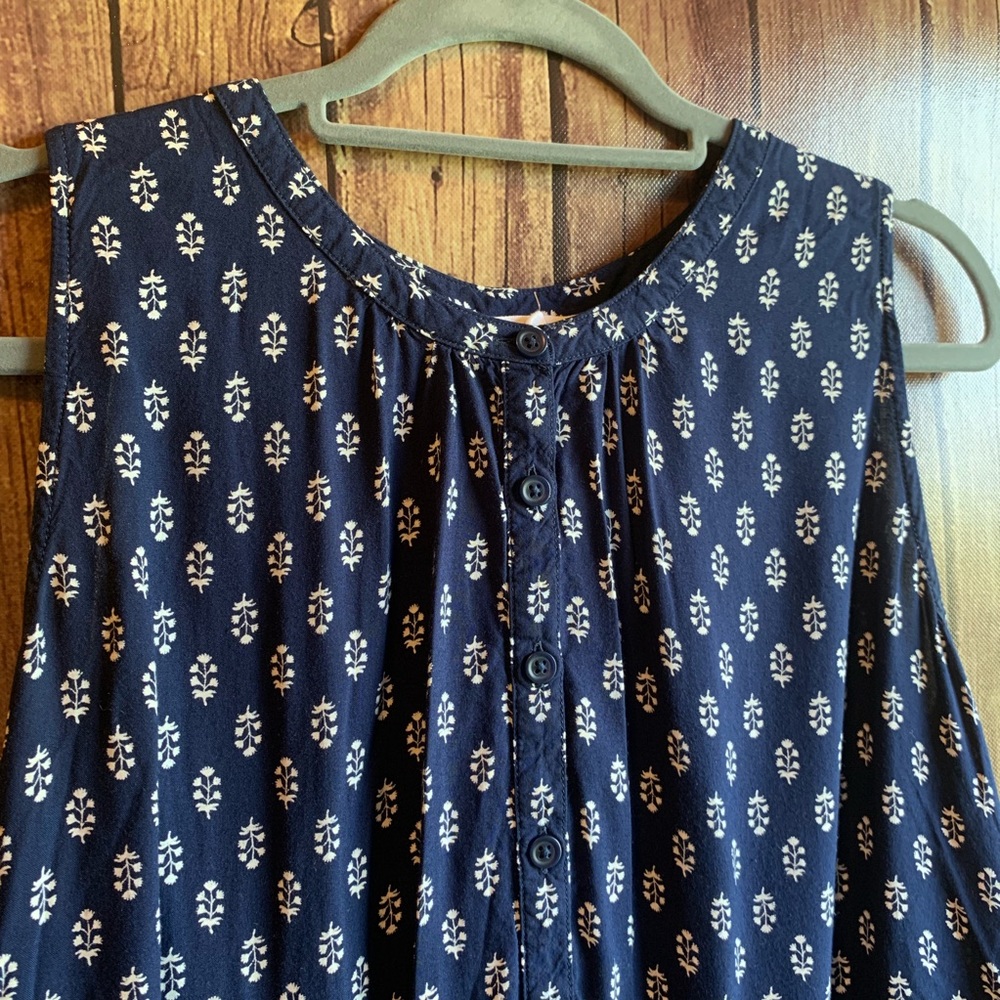 BeachLunchLounge Blue Floral Sleeveless Dress - Picture 2 of 8
